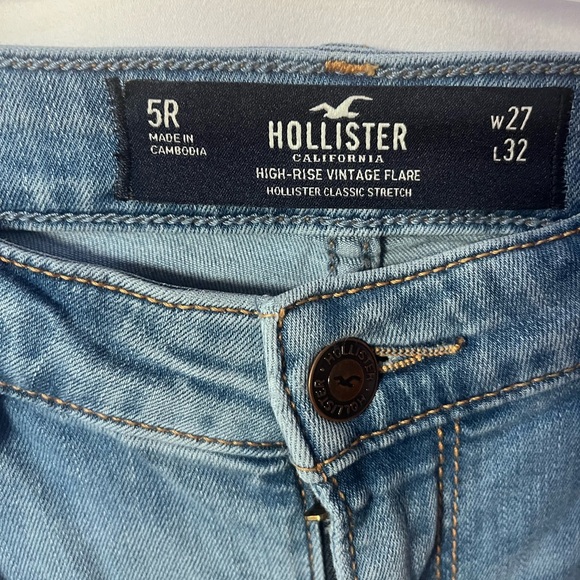 Hollister Light Blue Flare Jeans - Picture 5 of 6